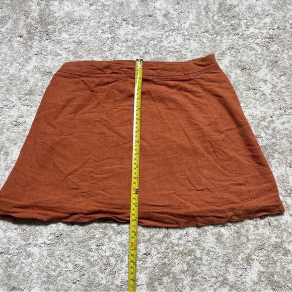 Abercombie & Fitch Rust Orange Women's Skirt With buttons and bow on the side 2 - Picture 6 of 7